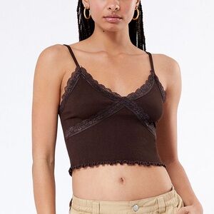 Contour by PacSun | Seamless Lace Trim Bustier Top